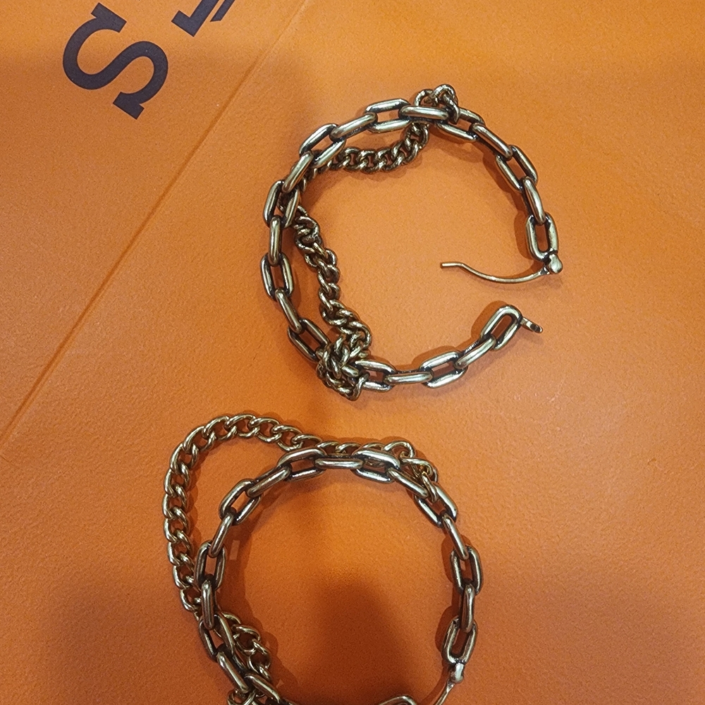 Gold Chain Link Earrings